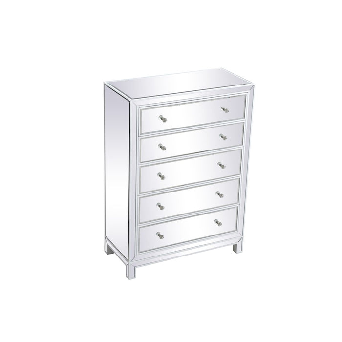 Elegant Decor Reflexion 34" Cabinets, White