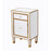 Elegant Decor Reflexion 18" End Tables, Antique Gold