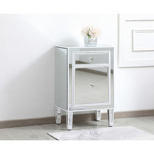 Elegant Decor Reflexion 18" End Tables, White