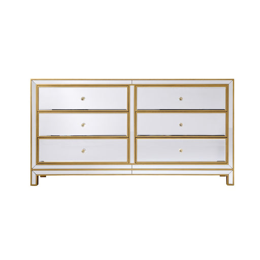 Elegant Decor Reflexion 60" Cabinets, Antique Gold - MF72036G