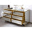 Elegant Decor Reflexion 60" Cabinets, Antique Gold