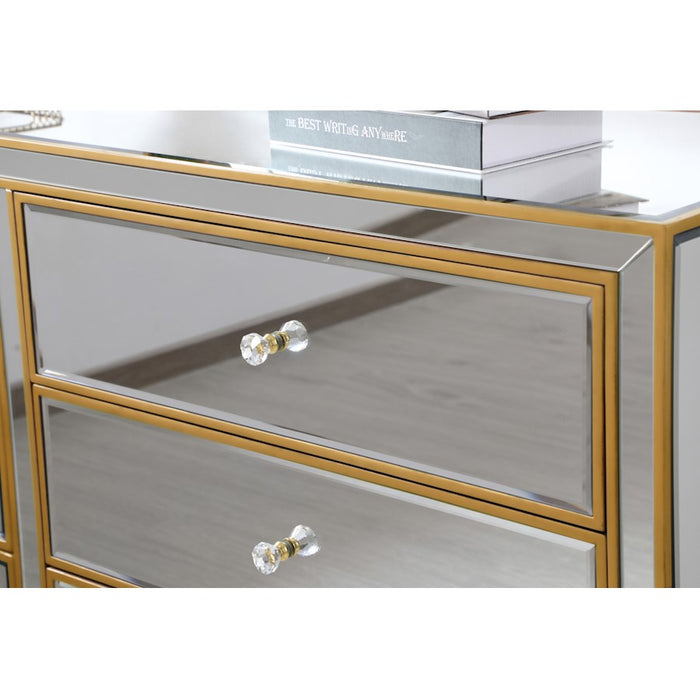 Elegant Decor Reflexion 60" Cabinets, Antique Gold