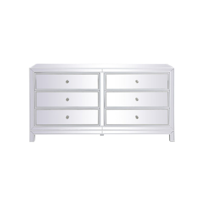 Elegant Decor Reflexion 60" Cabinets, White