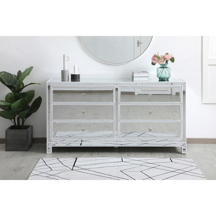 Elegant Decor Reflexion 60" Cabinets, White