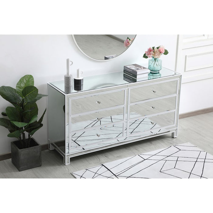 Elegant Decor Reflexion 60" Cabinets, White
