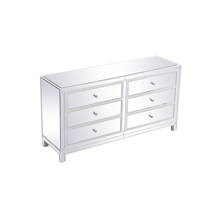Elegant Decor Reflexion 60" Cabinets, White