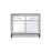 Elegant Decor James 38" Cabinets, Black