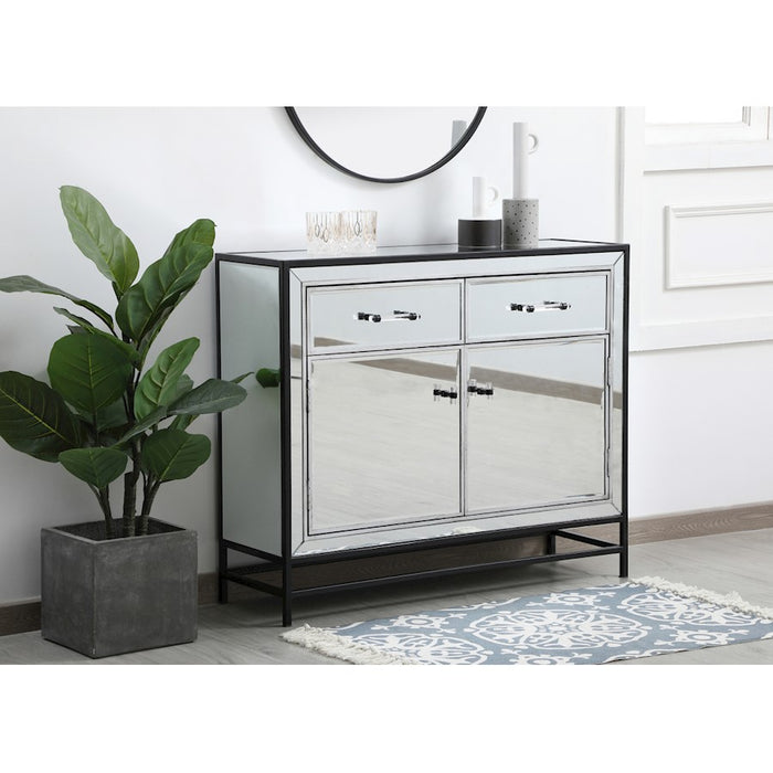 Elegant Decor James 38" Cabinets, Black