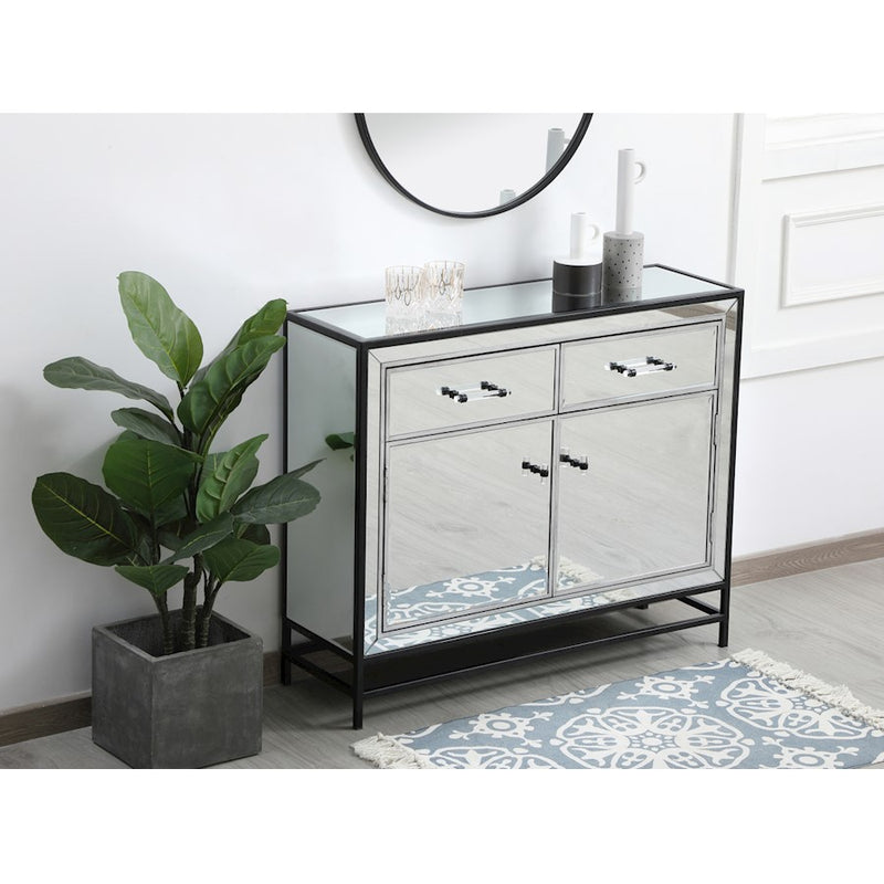 Elegant Decor James 38" Cabinets, Black