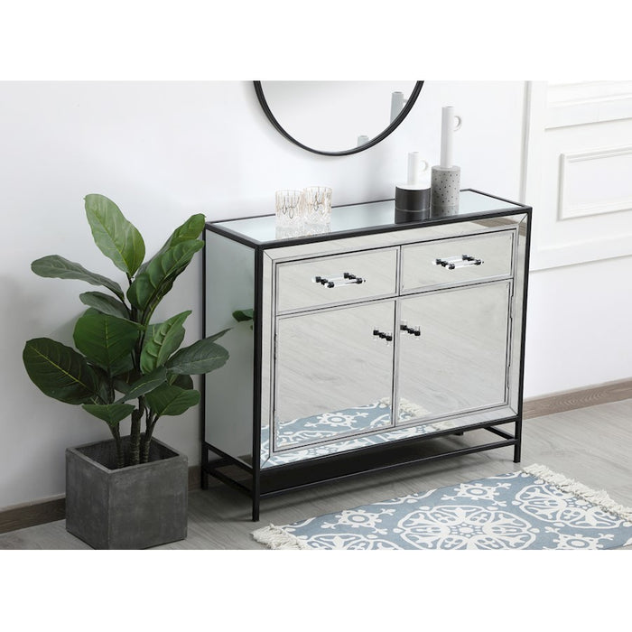 Elegant Decor James 38" Cabinets, Black