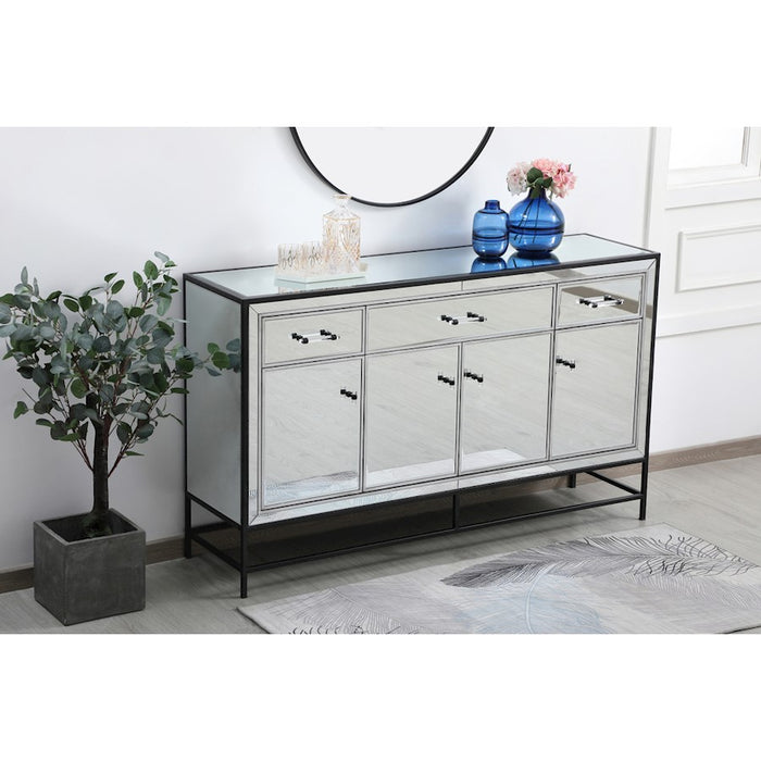 Elegant Decor James 60" Credenza, Black