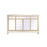 Elegant Decor Reflexion 60" Credenza, Gold