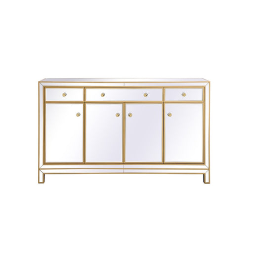 Elegant Decor Reflexion 60" Credenza, Gold