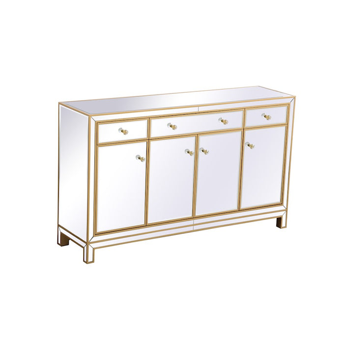 Elegant Decor Reflexion 60" Credenza, Gold