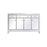 Elegant Decor Reflexion 60" Credenza, Antique Silver