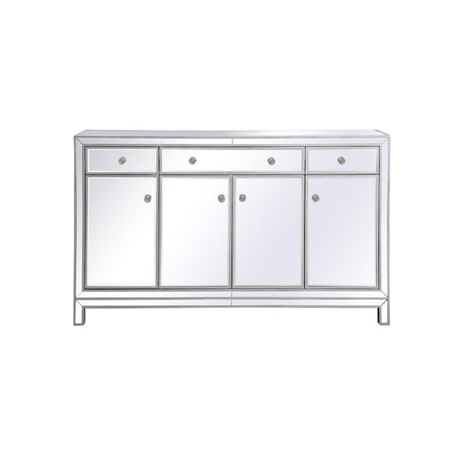 Elegant Decor Reflexion 60" Credenza, Antique Silver