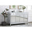 Elegant Decor Reflexion 60" Credenza, Antique Silver