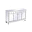 Elegant Decor Reflexion 60" Credenza, Antique Silver