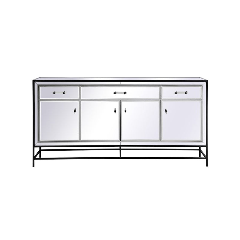 Elegant Decor James 72" Credenza, Black