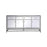 Elegant Decor James 72" Credenza, Black