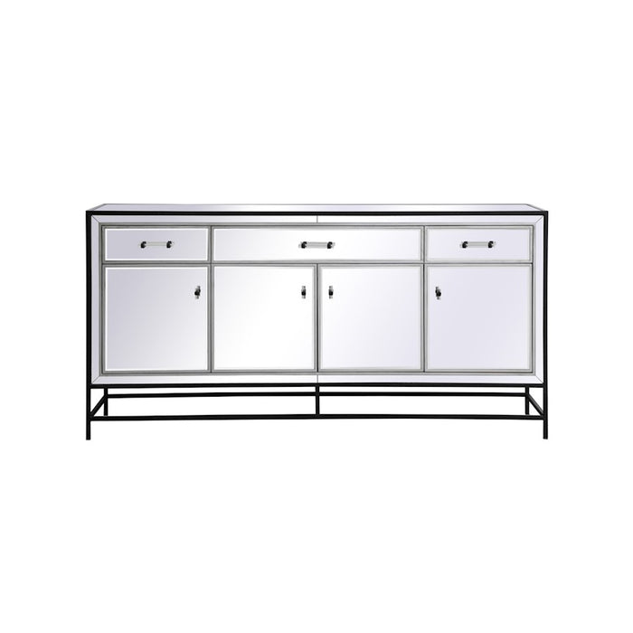 Elegant Decor James 72" Credenza, Black