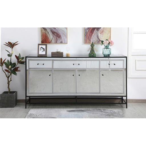 Elegant Decor James 72" Credenza, Black