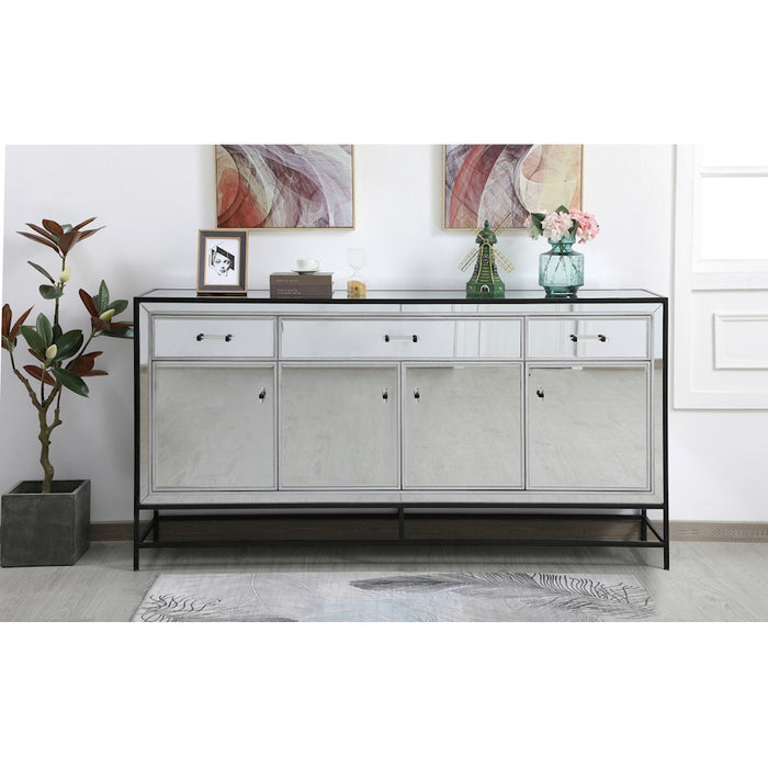 Elegant Decor James 72" Credenza, Black