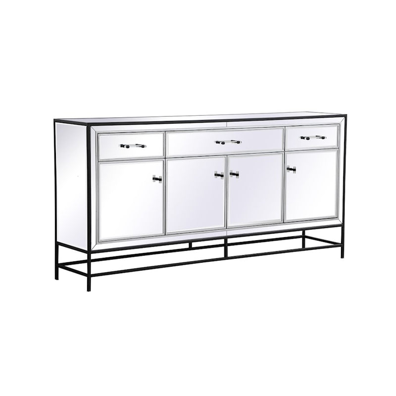 Elegant Decor James 72" Credenza, Black