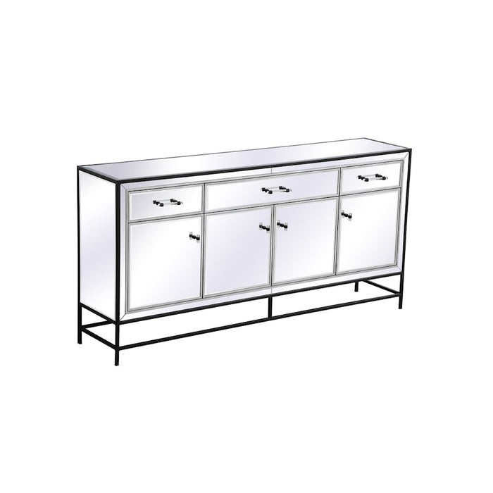 Elegant Decor James 72" Credenza, Black