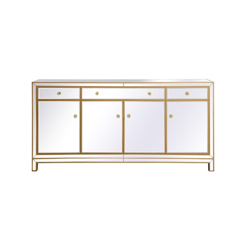Elegant Decor Reflexion 72" Credenza, Gold