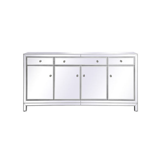 Elegant Decor Reflexion 72" Credenza, Antique Silver