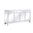 Elegant Decor Reflexion 72" Credenza, Antique Silver
