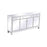 Elegant Decor Reflexion 72" Credenza, Antique Silver