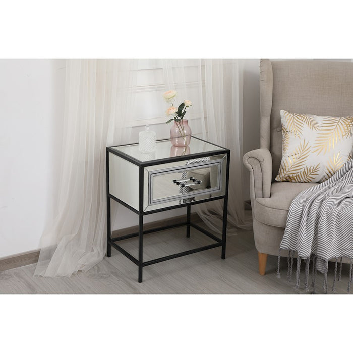 Elegant Decor 3015 Beau 21" End Tables, Black
