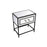 Elegant Decor 3015 Beau 21" End Tables, Black