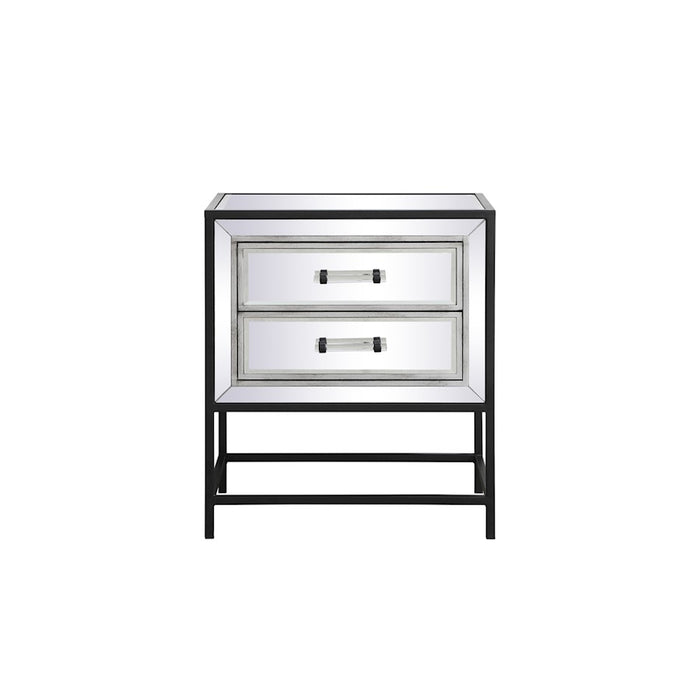 Elegant Decor Beau 21" End Tables, Black