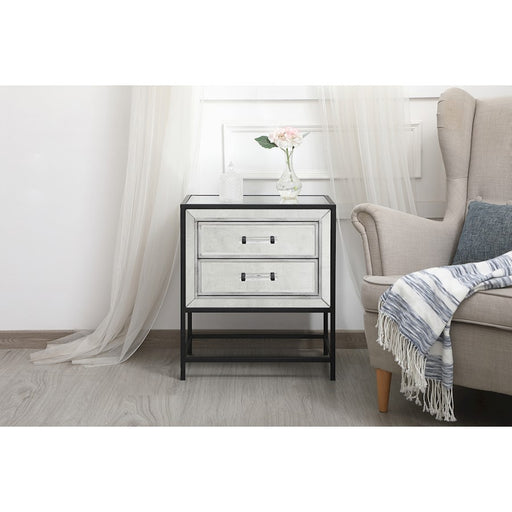 Elegant Decor Beau 21" End Tables, Black