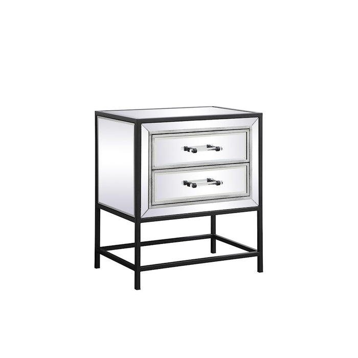 Elegant Decor Beau 21" End Tables, Black