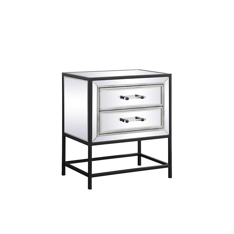 Elegant Decor Beau 21" End Tables, Black