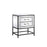 Elegant Decor Beau 21" End Tables, Black