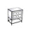 Elegant Decor Beau 21" End Tables, Black