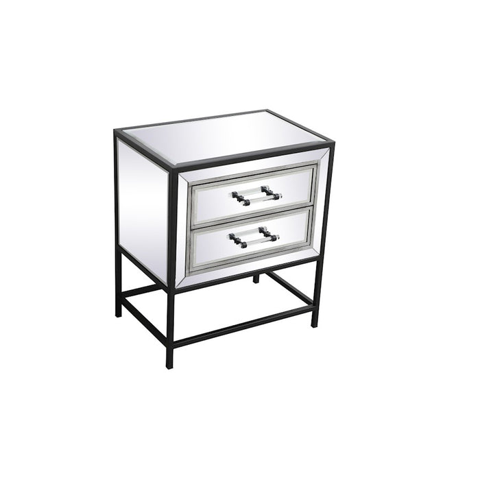 Elegant Decor Beau 21" End Tables, Black