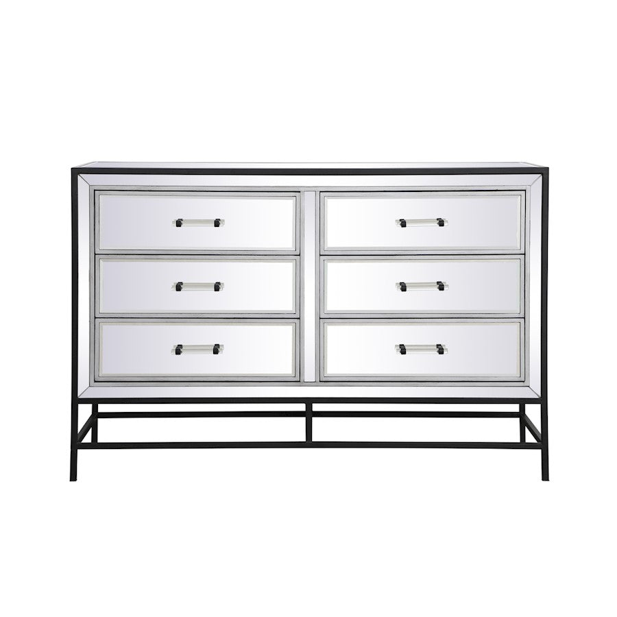 Elegant Decor Beau 48" End Tables, Black - MF73017BK