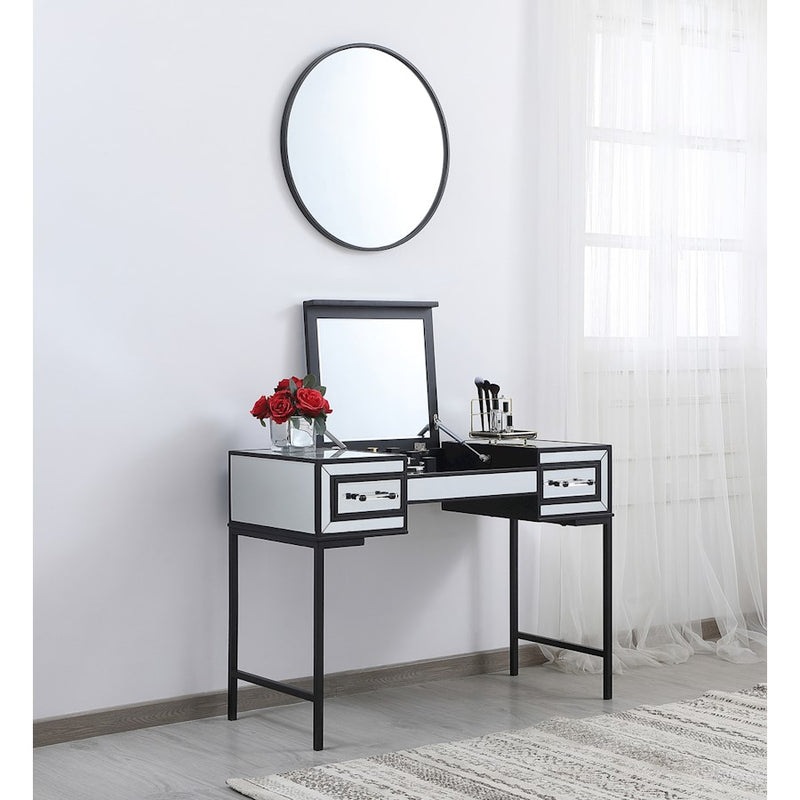 Elegant Decor Beau 41.6" Vanity Table, Black
