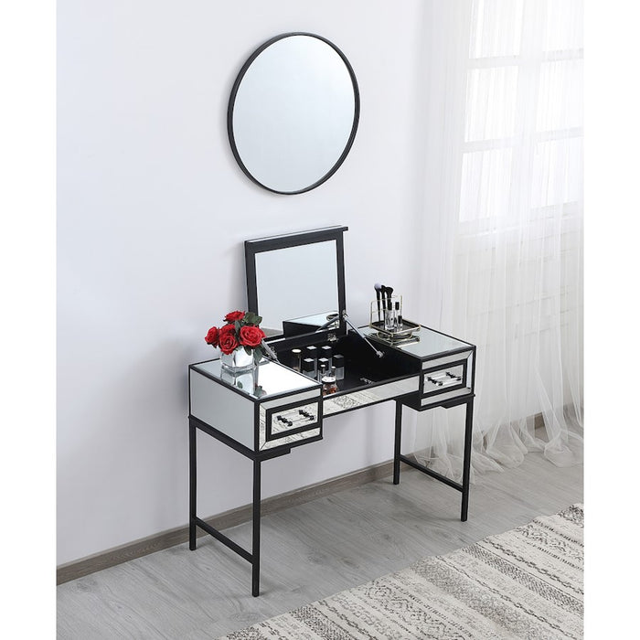 Elegant Decor Beau 41.6" Vanity Table, Black