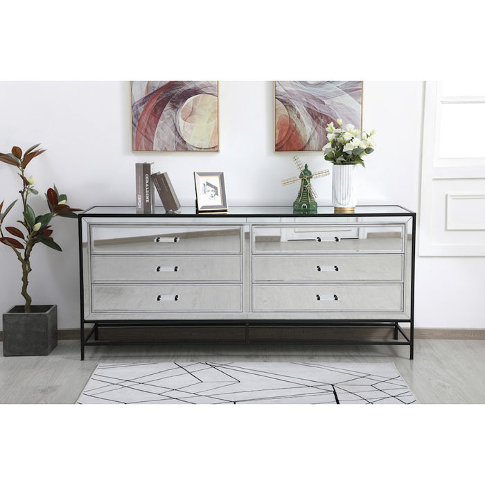 Elegant Decor James 72" Chests, Black