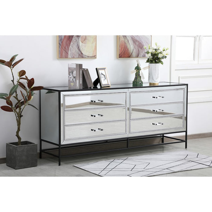 Elegant Decor James 72" Chests, Black