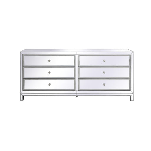 Elegant Decor Reflexion 72" Chests, Antique Silver