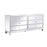 Elegant Decor Reflexion 72" Chests, Antique Silver