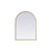 Elegant Decor Ayra Metal Frame Arch Mirror 22X30", Brass